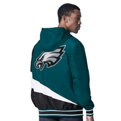 Philadelphia Eagles G-III Sports by Carl Banks Dual Threat Reversable Full-Zip Hooded Jacket - Midnight Green/Charcoal outlet
