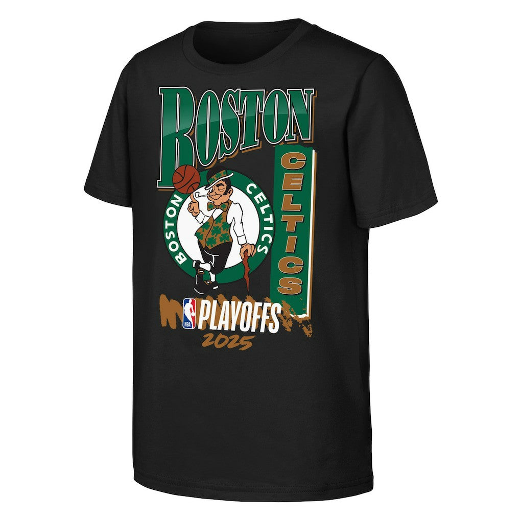 Boston Celtics Youth 2025 NBA Playoffs Hype T-Shirt - Black cheap