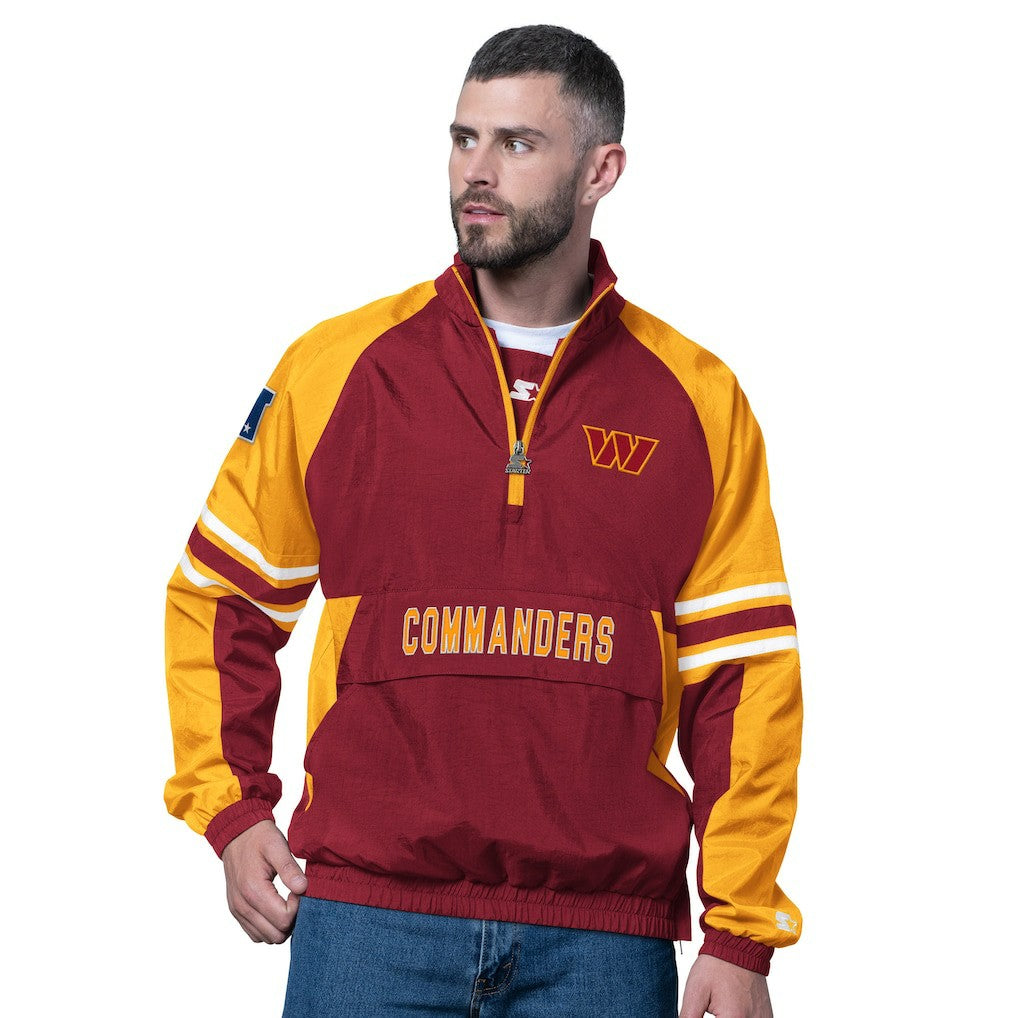 Washington Commanders Starter Prospect Half-Zip Pullover - Burgundy on sale