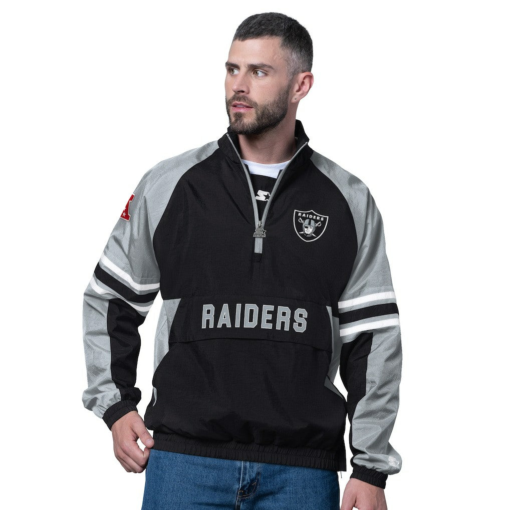 Las Vegas Raiders Starter Prospect Half-Zip Pullover - Black cheap