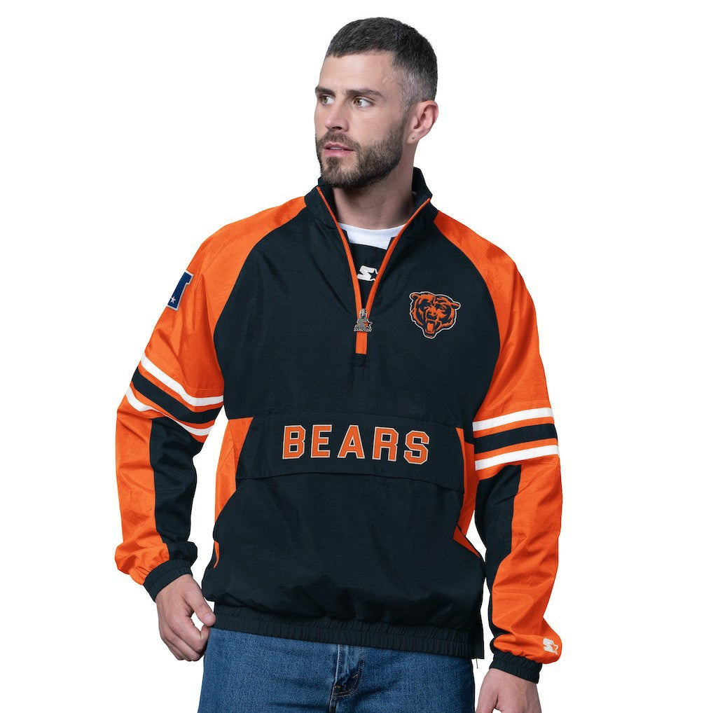 Chicago Bears Starter Prospect Half-Zip Pullover - Navy outlet