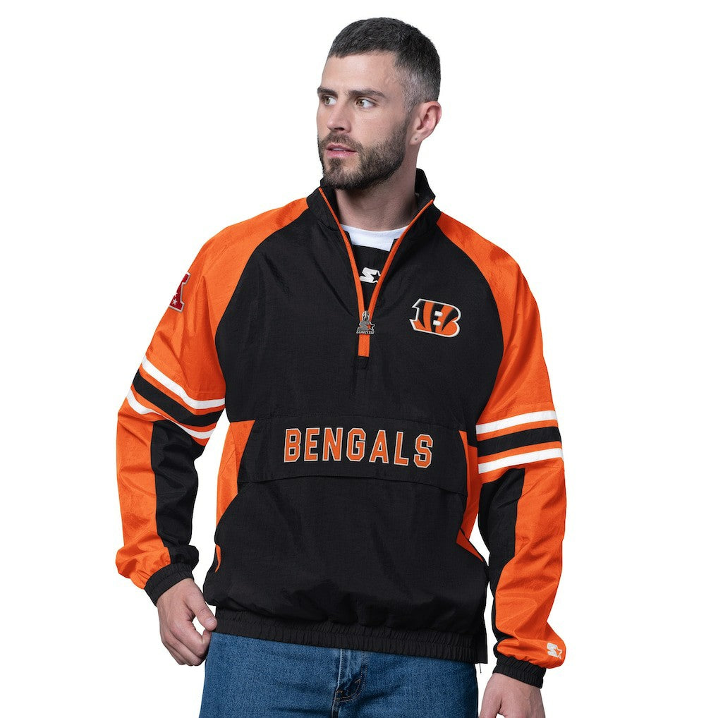 Cincinnati Bengals Starter Prospect Half-Zip Pullover - Black cheap