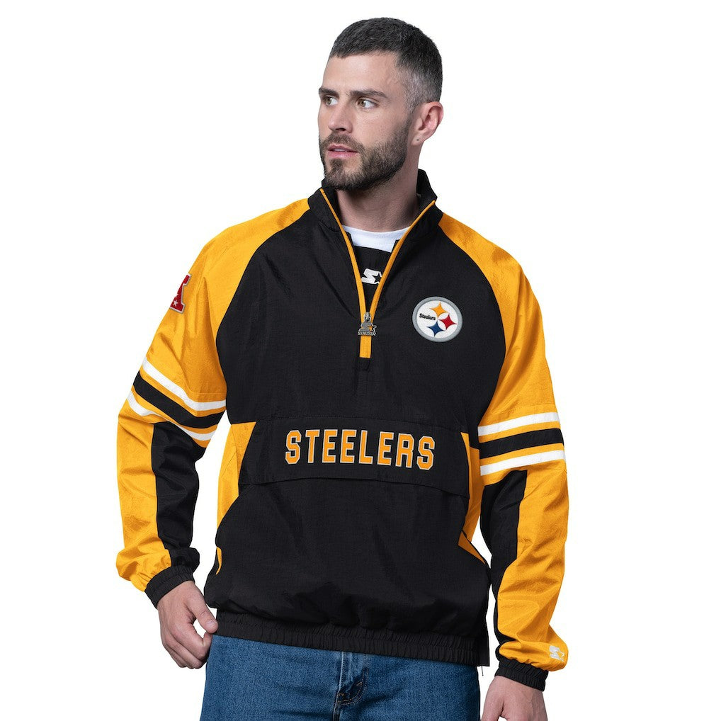 Pittsburgh Steelers Starter Prospect Half-Zip Pullover - Black sale
