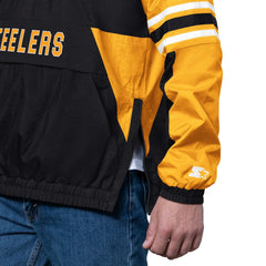 Pittsburgh Steelers Starter Prospect Half-Zip Pullover - Black sale