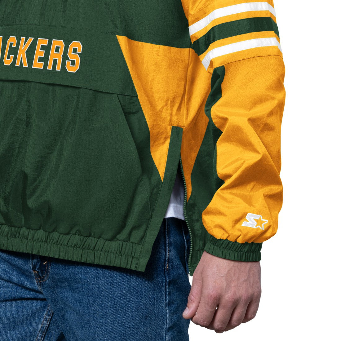 Green Bay Packers Starter Prospect Half-Zip Pullover - Green discount