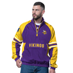 Minnesota Vikings Starter Prospect Half-Zip Pullover - Purple cheap
