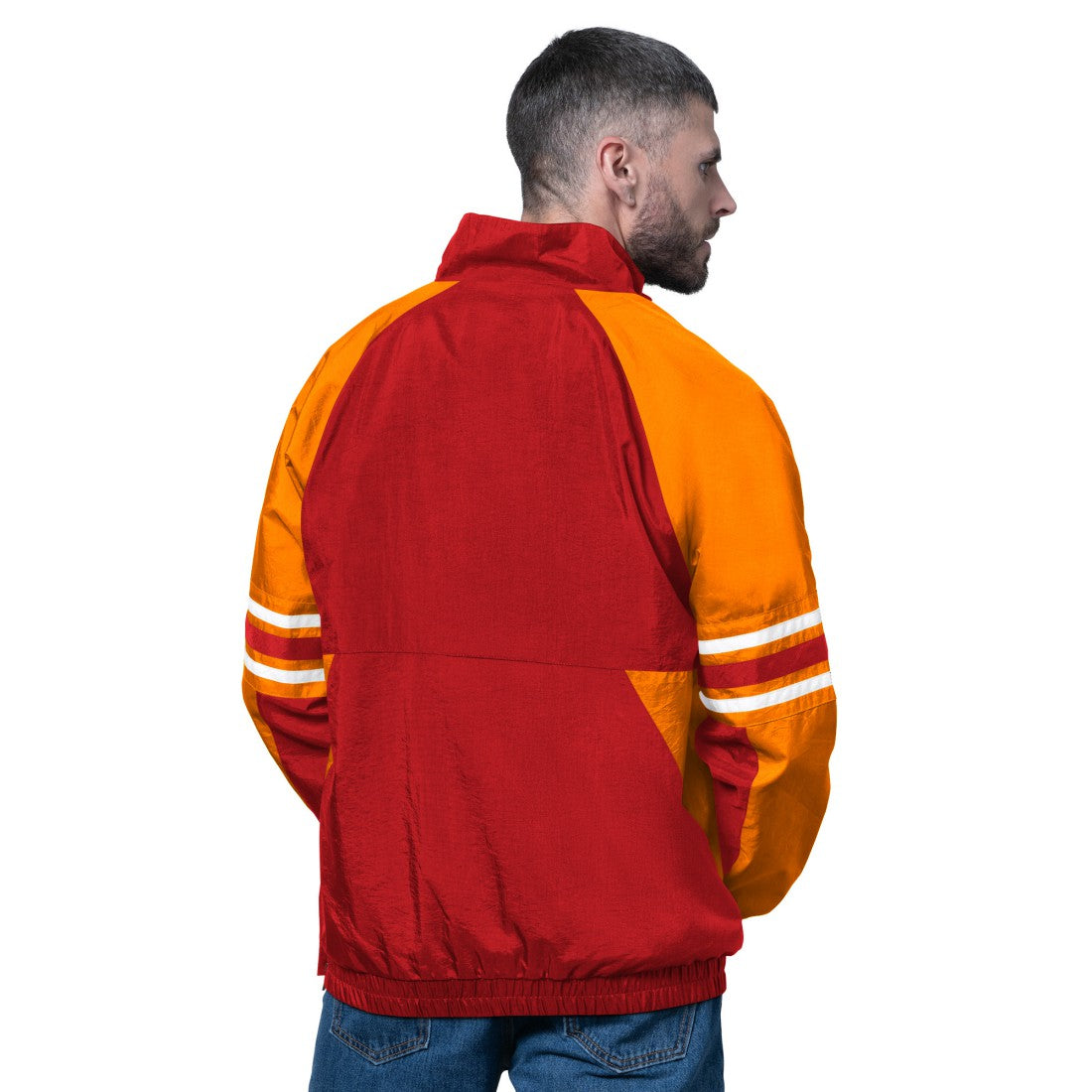 Tampa Bay Buccaneers Starter Vintage Logo Prospect Half-Zip Pullover - Red for sale