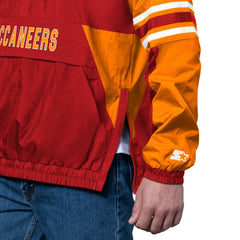 Tampa Bay Buccaneers Starter Vintage Logo Prospect Half-Zip Pullover - Red for sale