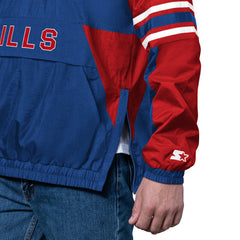 Buffalo Bills Starter Vintage Logo Prospect Half-Zip Pullover - Royal outlet
