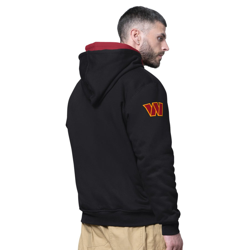 Washington Commanders Starter Big Shot Full-Zip Double Hoodie - Black sale