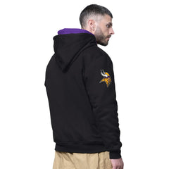 Minnesota Vikings Starter Big Shot Full-Zip Double Hoodie - Black on sale