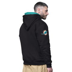 Miami Dolphins Starter Big Shot Full-Zip Double Hoodie - Black sale