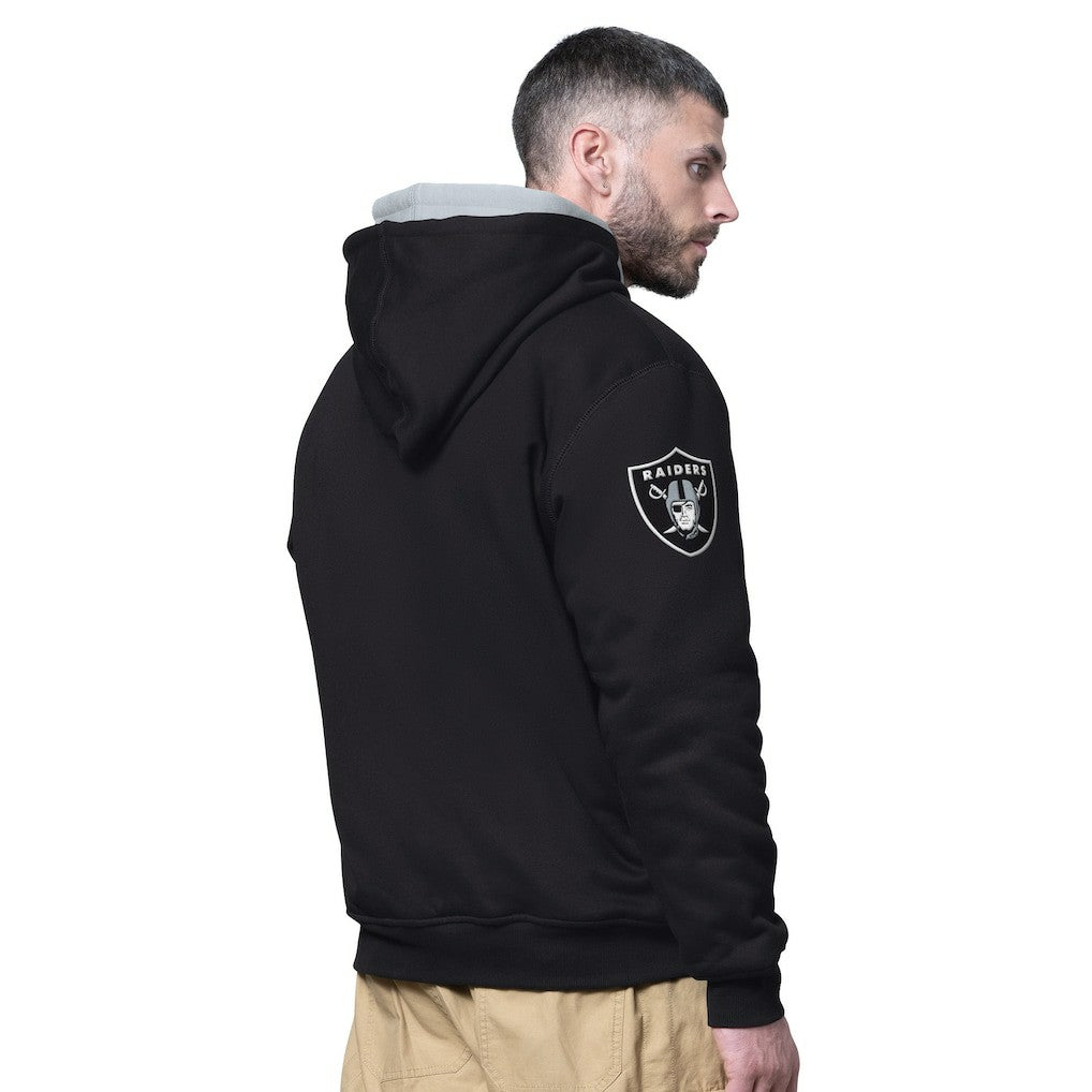 Las Vegas Raiders Starter Big Shot Full-Zip Double Hoodie - Black online