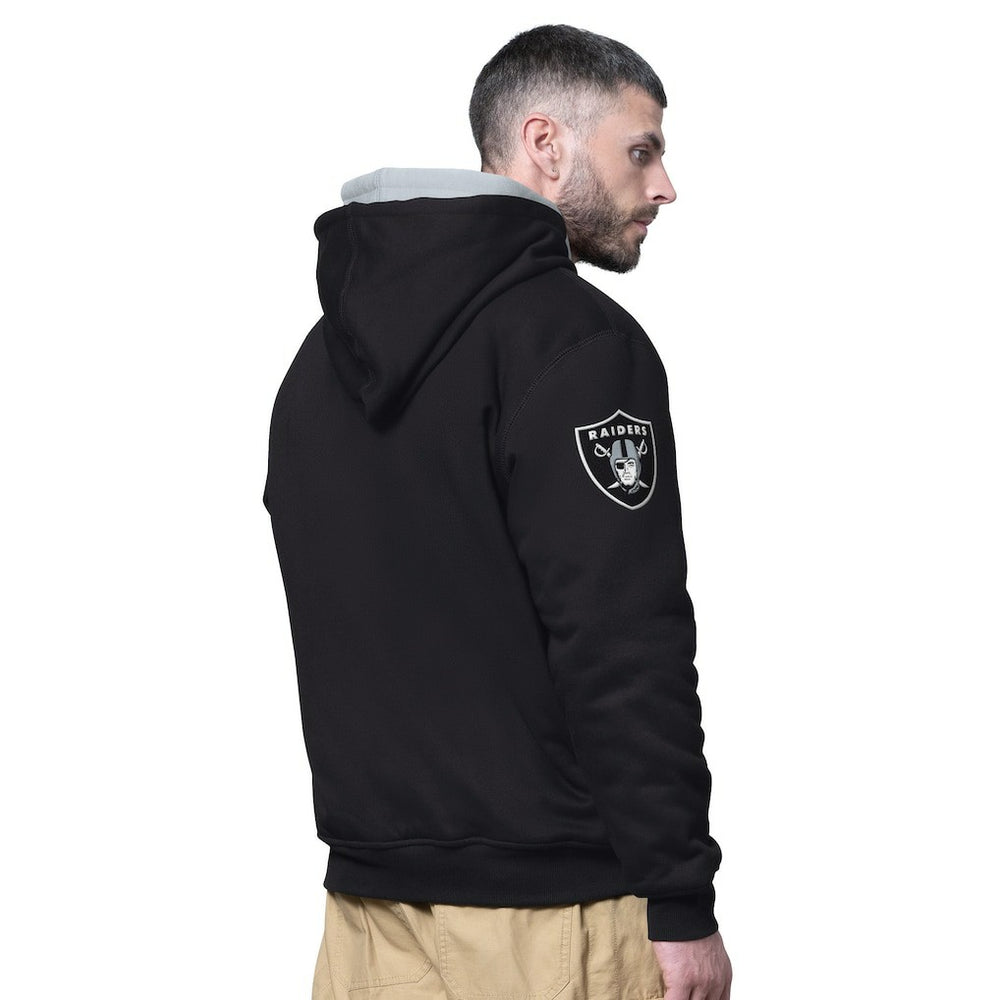 Las Vegas Raiders Starter Big Shot Full-Zip Double Hoodie - Black online