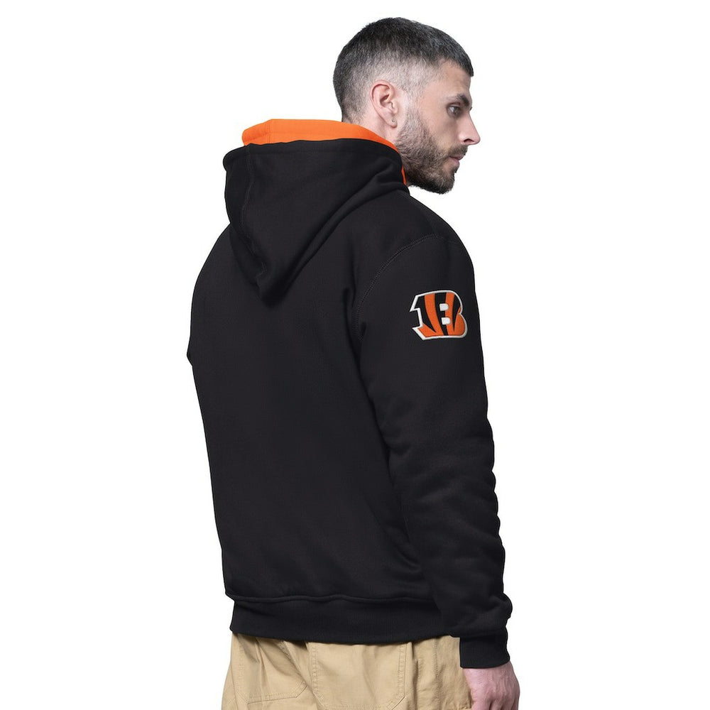 Cincinnati Bengals Starter Big Shot Full-Zip Double Hoodie - Black cheap