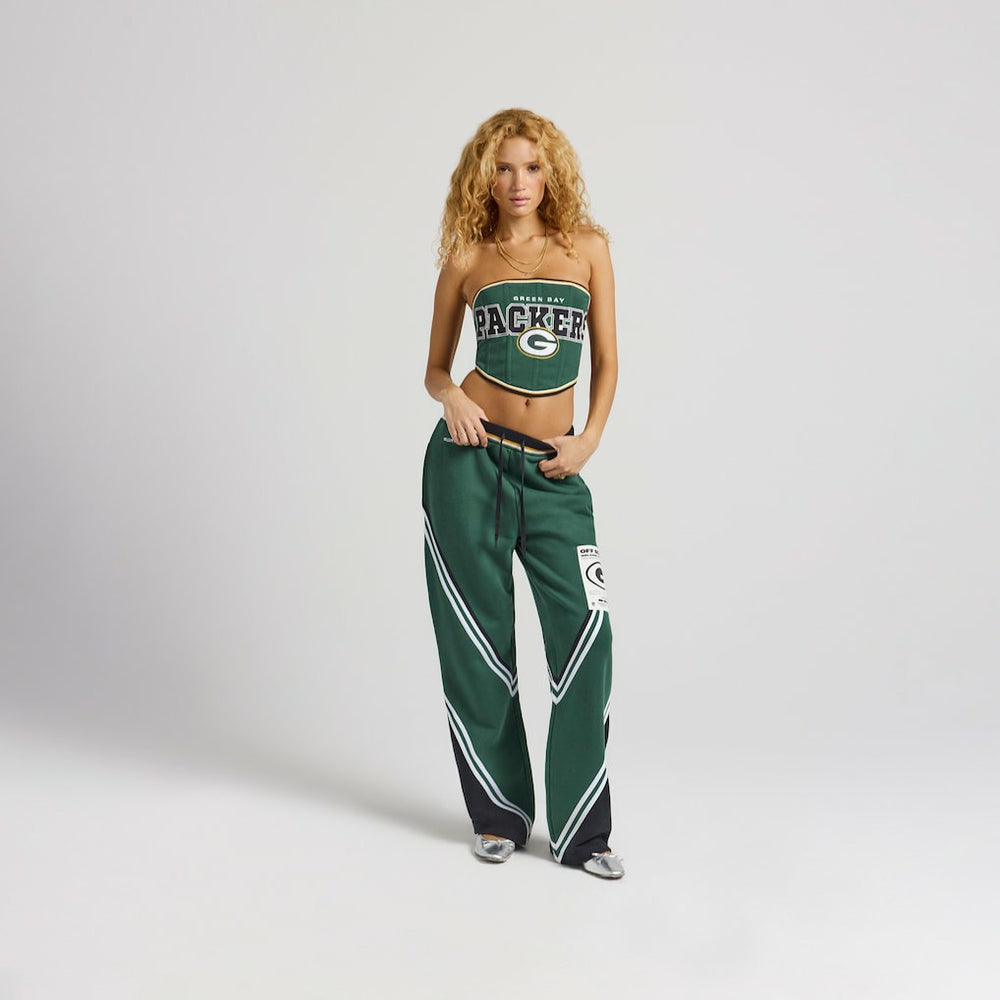Green Bay Packers Off Season x NFL Women's Fleece Corset - Green for sale