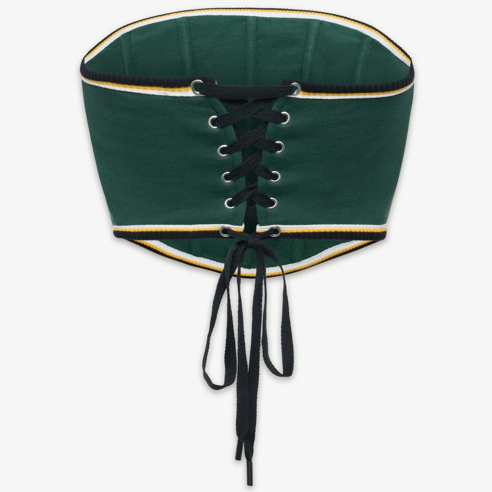 Green Bay Packers Off Season x NFL Women's Fleece Corset - Green for sale