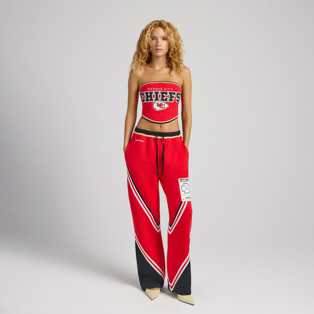 Kansas City Chiefs Off Season x NFL Women's Fleece Corset - Red on sale