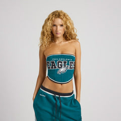 Philadelphia Eagles Off Season x NFL Women's Fleece Corset - Dark Green discount