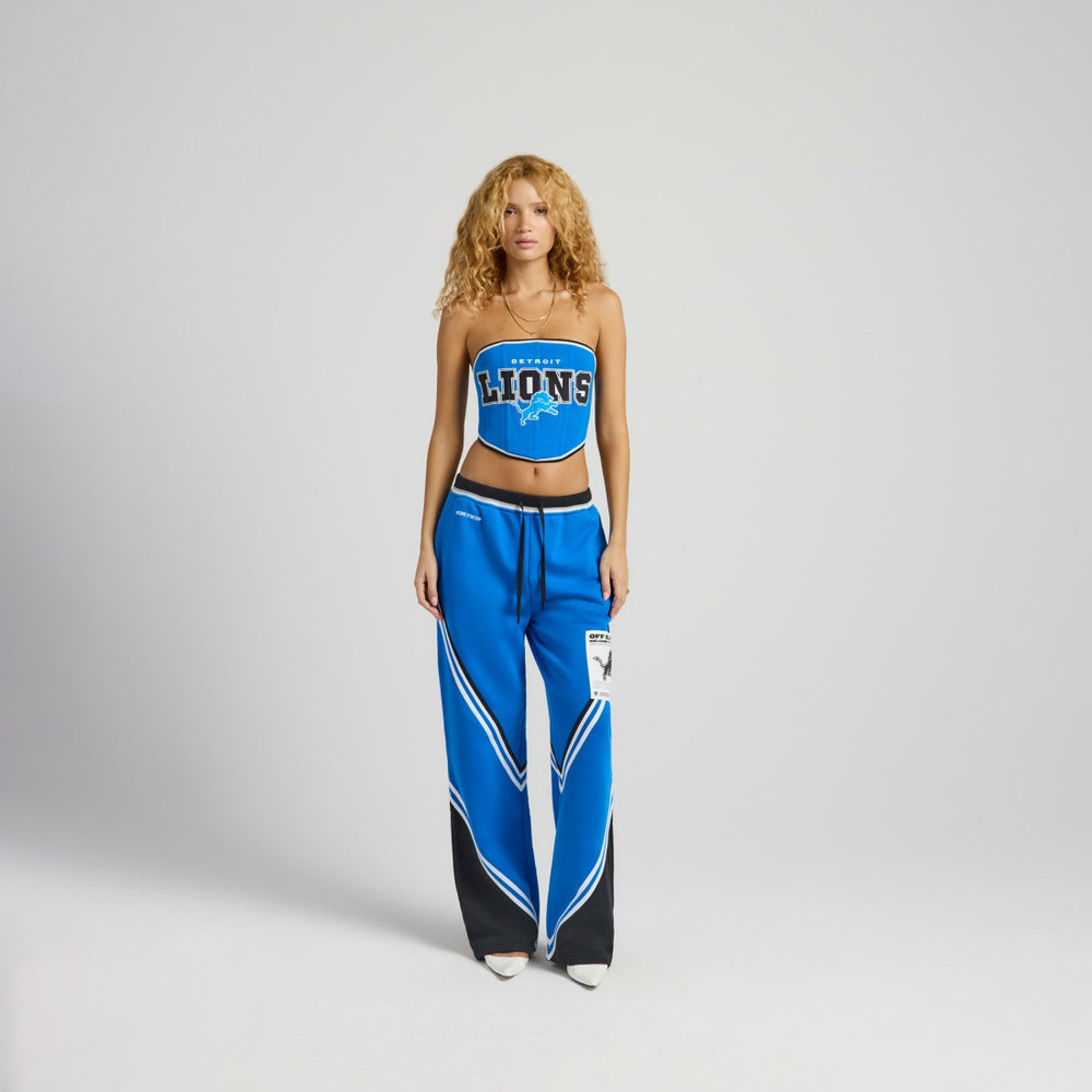 Detroit Lions Off Season x NFL Women's Fleece Corset - Blue cheap