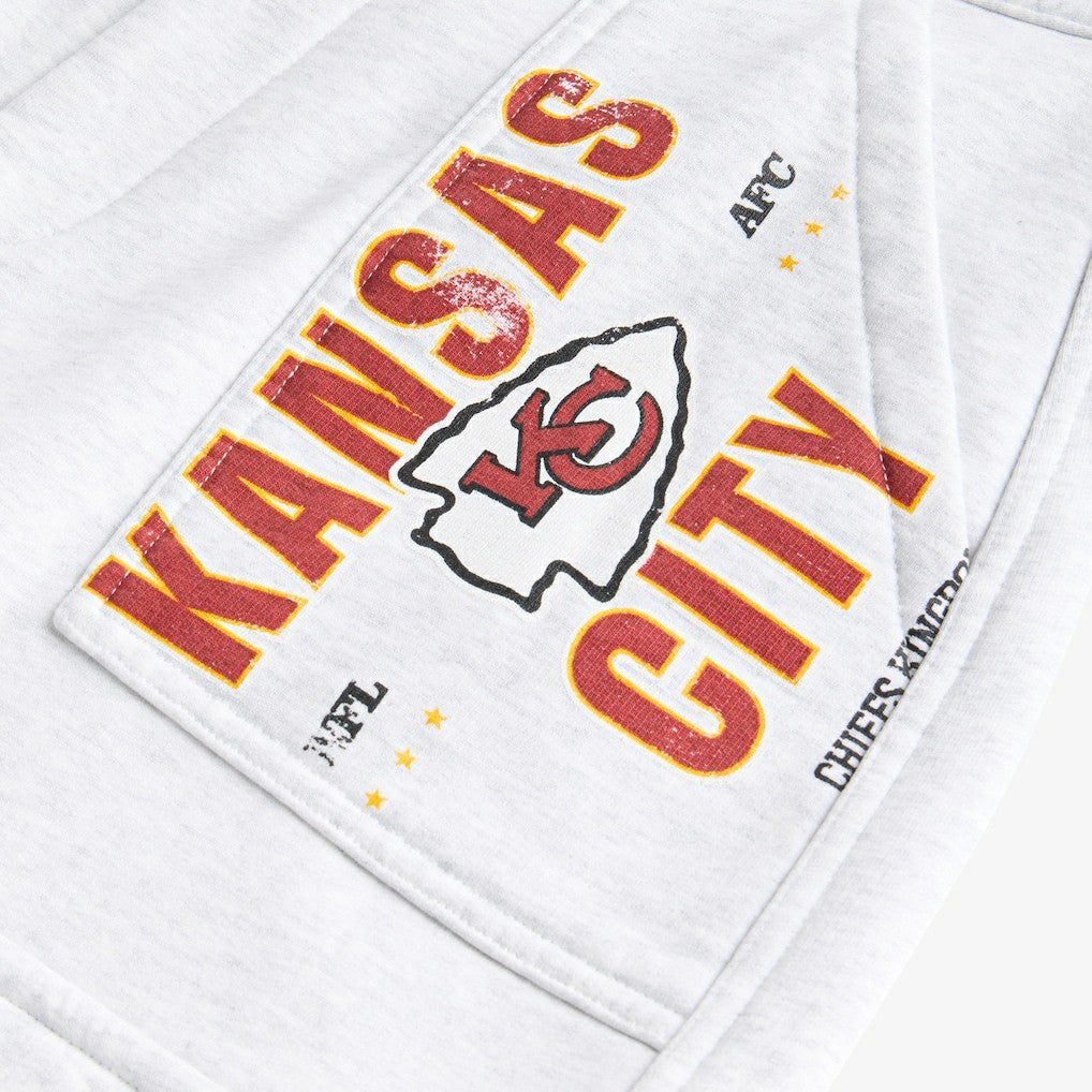 Kansas City Chiefs Off Season x NFL Women's Fleece Cargo Shorts - Heather Gray for sale