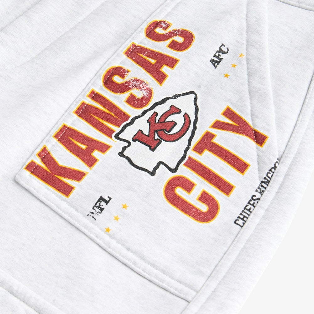 Kansas City Chiefs Off Season x NFL Women's Fleece Cargo Shorts - Heather Gray for sale