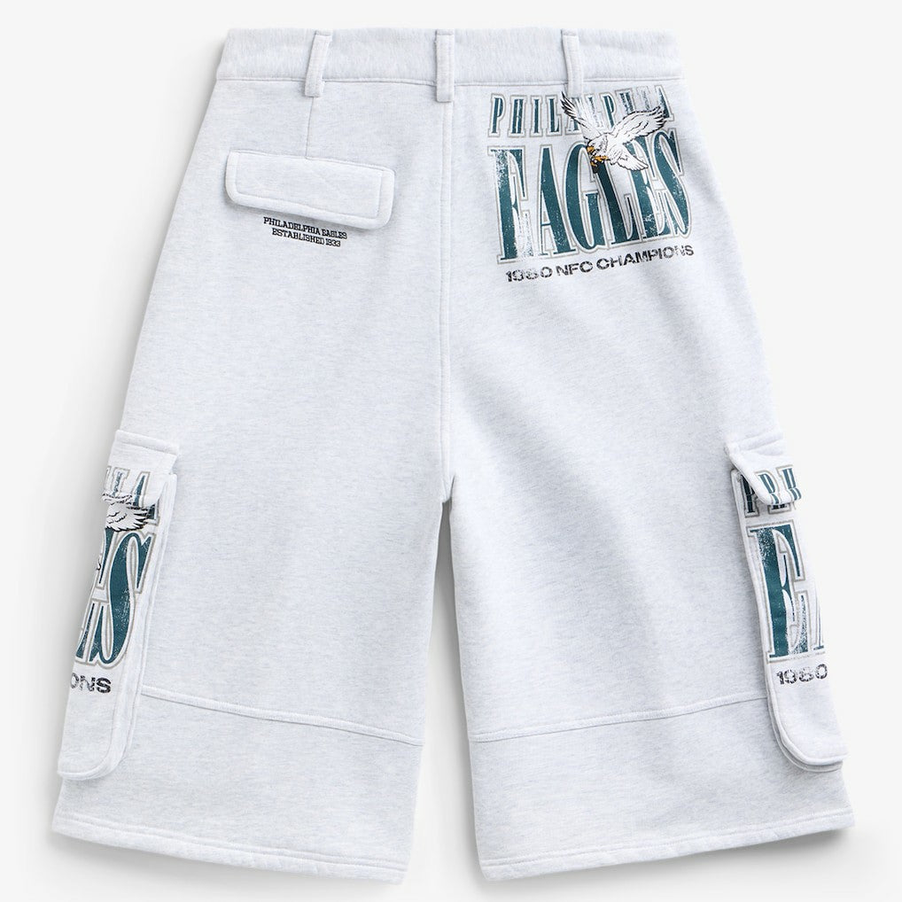 Philadelphia Eagles Off Season x NFL Women's Fleece Cargo Shorts - Heather Gray cheap