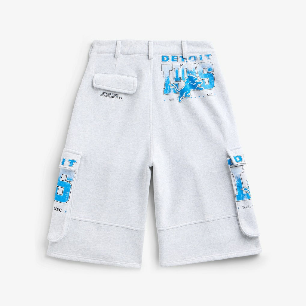 Detroit Lions Off Season x NFL Women's Fleece Cargo Shorts - Heather Gray for sale