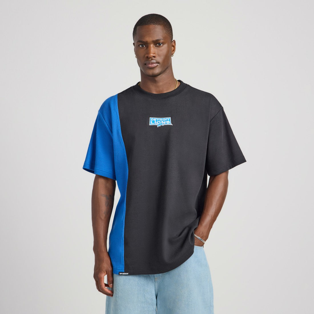 Detroit Lions Off Season x NFL Unisex Spliced T-Shirt - Black cheap