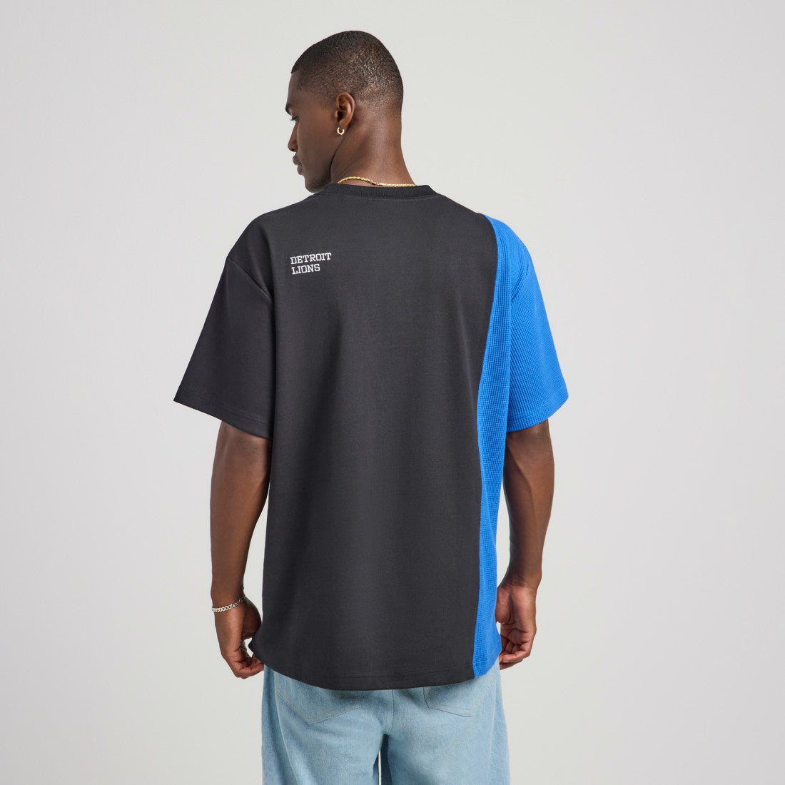 Detroit Lions Off Season x NFL Unisex Spliced T-Shirt - Black cheap