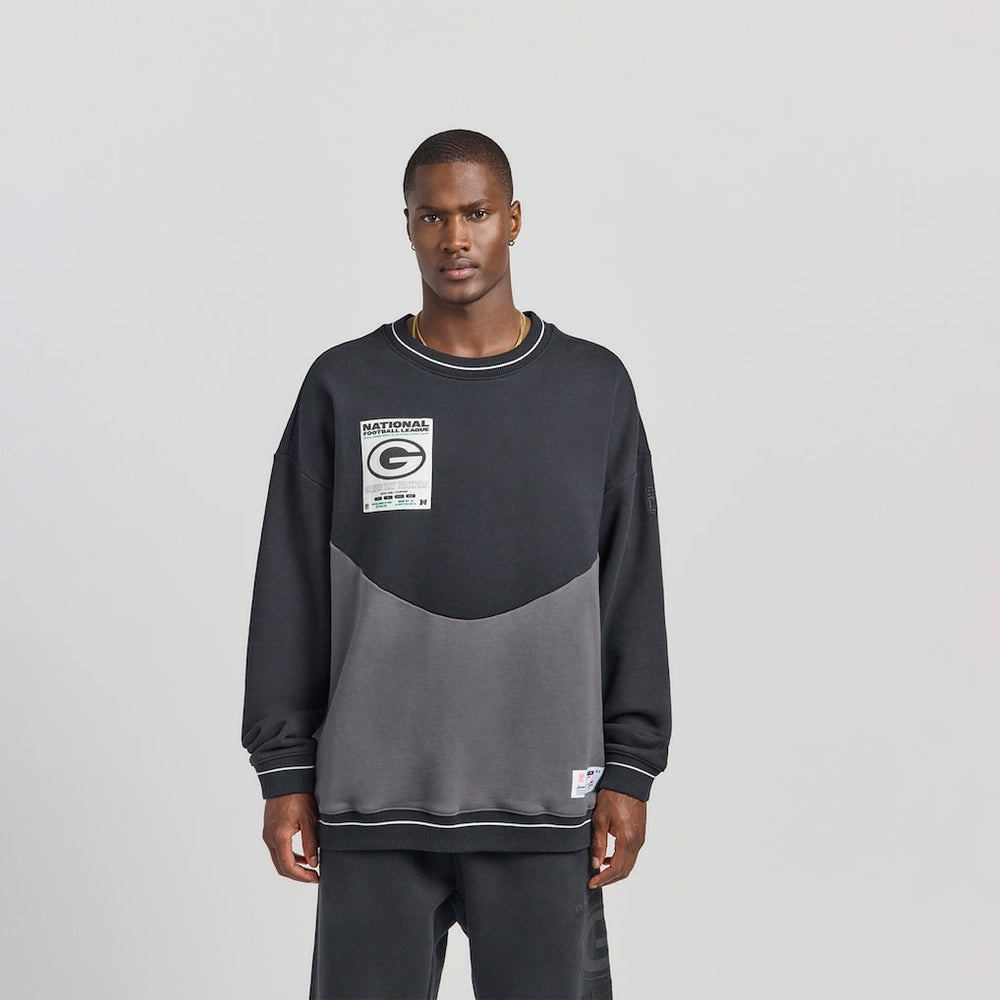 Green Bay Packers Off Season x NFL Unisex Fleece Sweatshirt - Black for sale