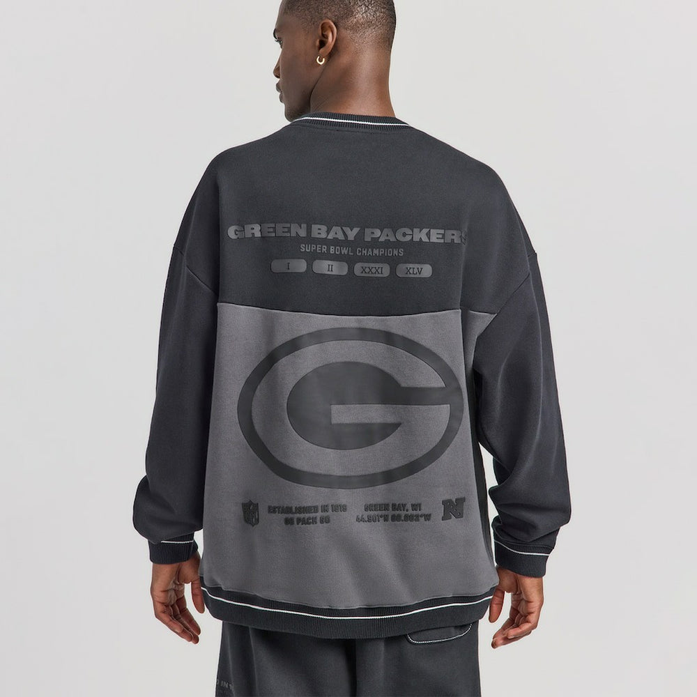 Green Bay Packers Off Season x NFL Unisex Fleece Sweatshirt - Black for sale