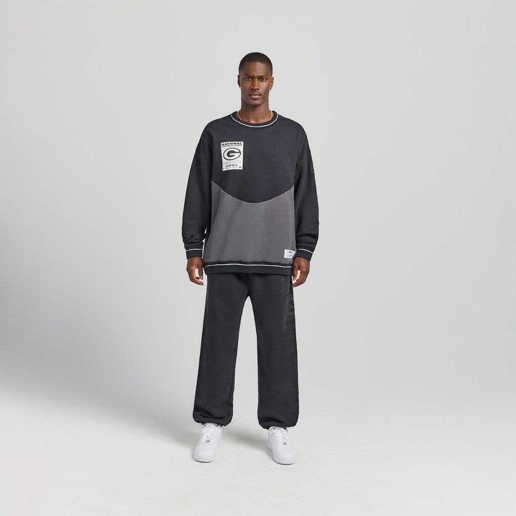 Green Bay Packers Off Season x NFL Unisex Fleece Sweatshirt - Black for sale
