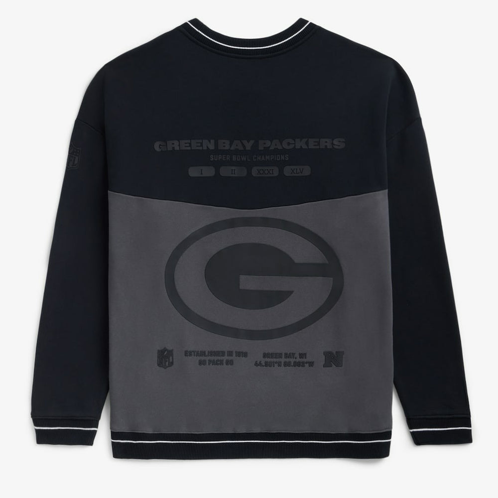 Green Bay Packers Off Season x NFL Unisex Fleece Sweatshirt - Black for sale