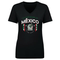 Mexico National Team 500 Level Women's V-Neck T-Shirt - Black discount