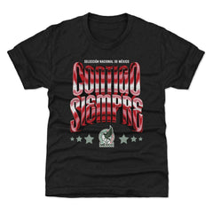 Mexico National Team 500 Level Youth Contigo Siempre Vintage T-Shirt - Black shop