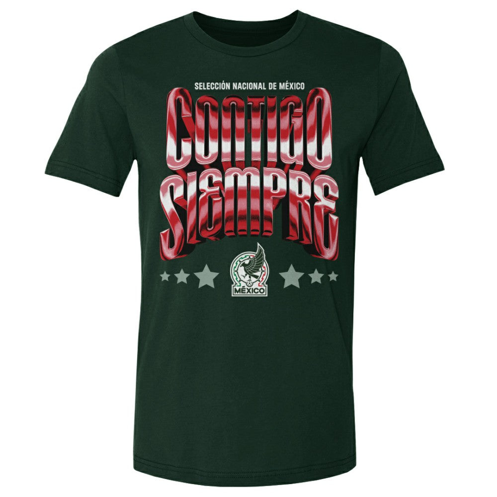 Mexico National Team 500 Level Contigo Siempre Vintage T-Shirt - Forest Green on sale