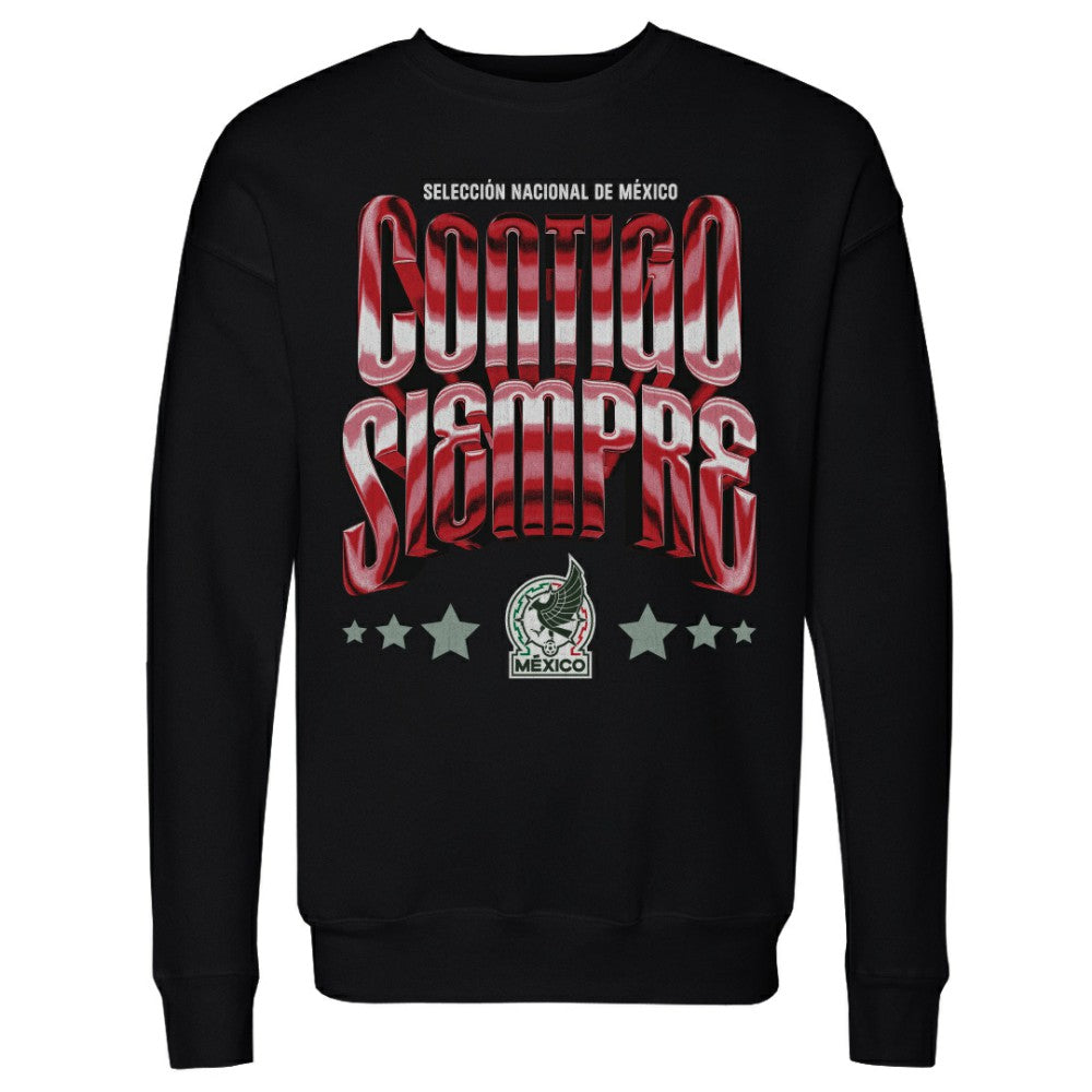 Mexico National Team 500 Level Contigo Siempre Vintage Pullover Sweatshirt - Black for sale