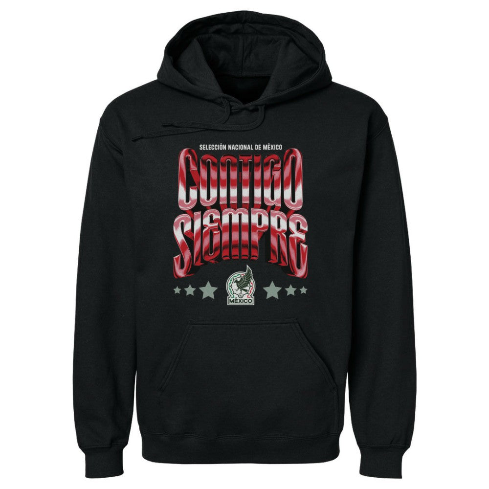 Mexico National Team 500 Level Contigo Siempre Vintage Pullover Hoodie - Black on sale
