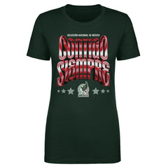 Mexico National Team 500 Level Women's Contigo Siempre Vintage T-Shirt - Green cheap