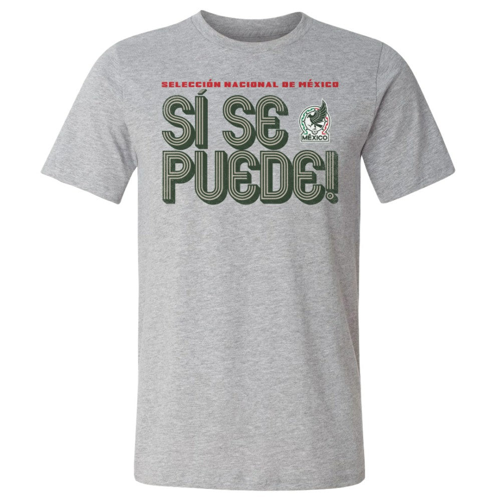 Mexico National Team 500 Level Si Se Puede Inline Bold T-Shirt - Heather Gray sale