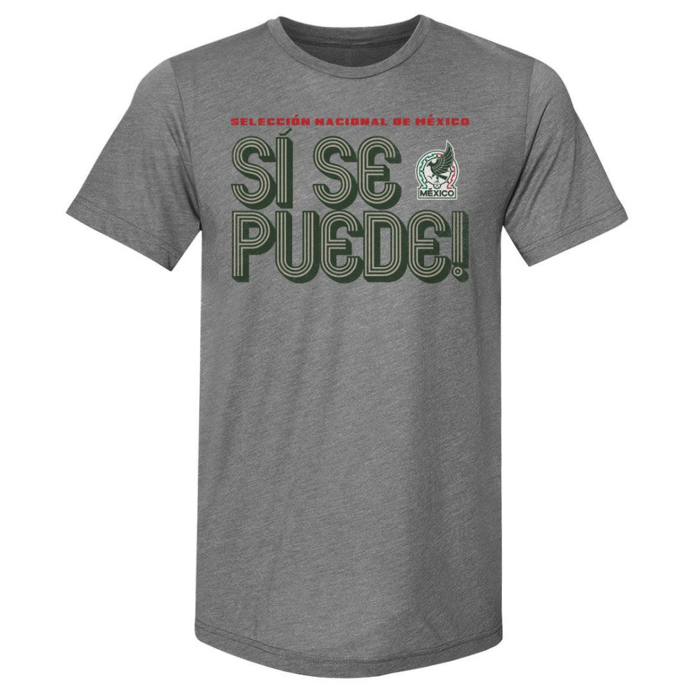 Mexico National Team 500 Level Si Se Puede Inline Bold Premium Tri-Blend T-Shirt - Gray online