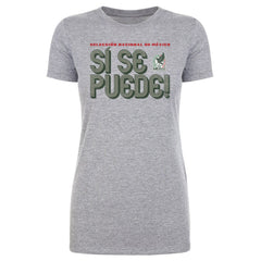 Mexico National Team 500 Level Women's Si Se Puede Inline Bold T-Shirt - Heather Gray on sale