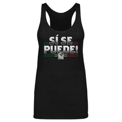Mexico National Team 500 Level Women's Si Se Puede Tri-Blend Racerback Tank Top - Black cheap