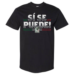 Mexico National Team 500 Level Si Se Puede Heavyweight T-Shirt - Black cheap