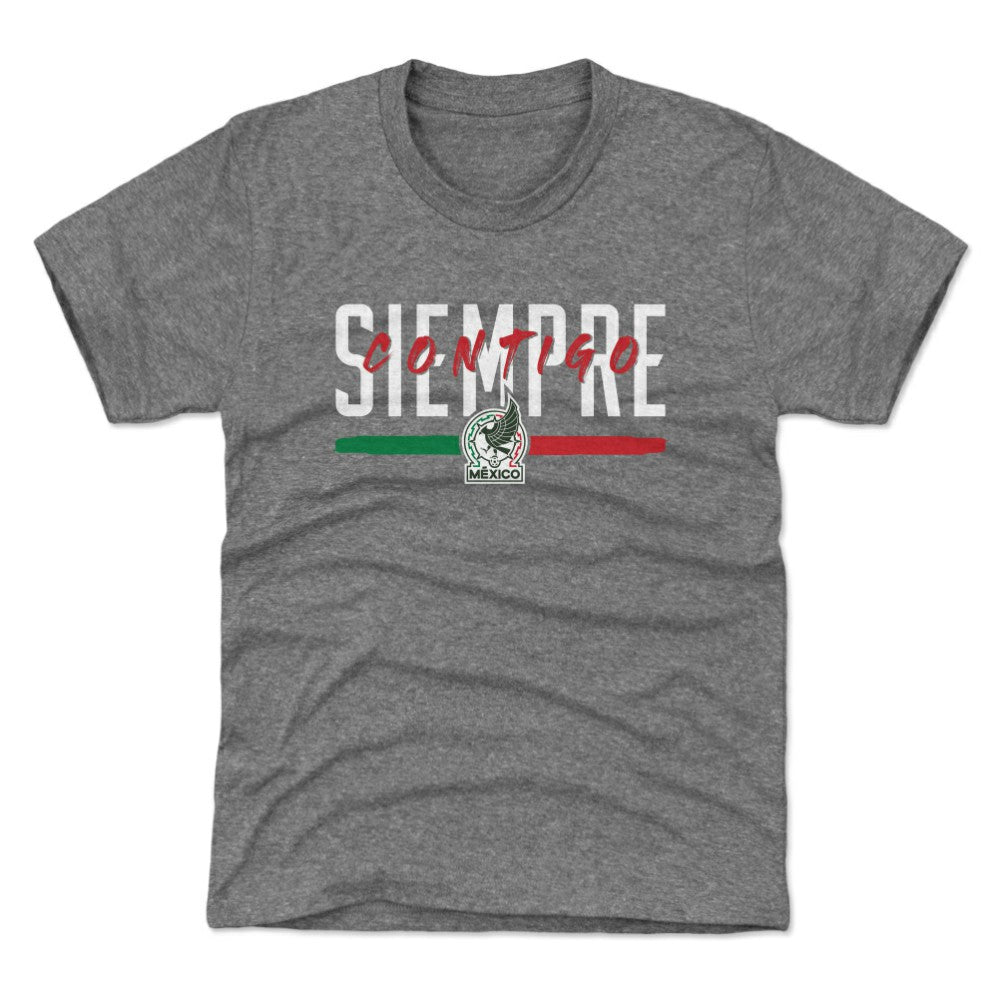 Mexico National Team 500 Level Youth Siempre Contigo T-Shirt - Gray cheap