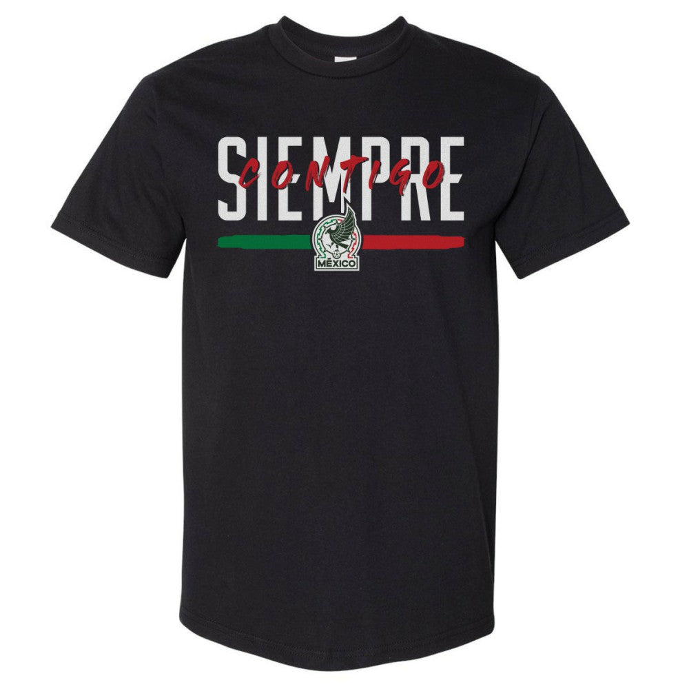 Mexico National Team 500 Level Siempre Contigo Heavyweight T-Shirt - Black online