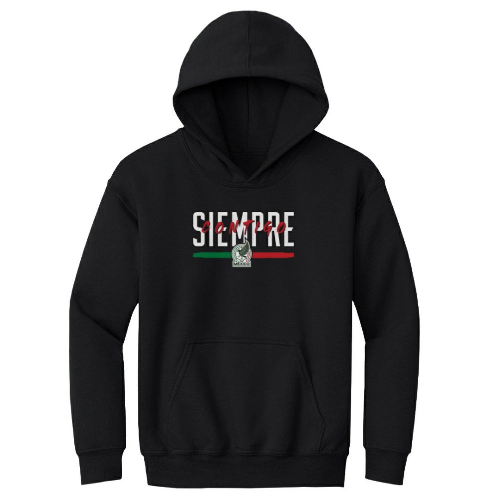 Mexico National Team 500 Level Youth Siempre Contigo Pullover Hoodie - Black online