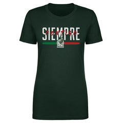 Mexico National Team 500 Level Women's Siempre Contigo T-Shirt - Dark Green for sale