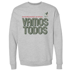 Mexico National Team 500 Level Vamos Todos Inline Bold Crewneck Sweatshirt - Heather Gray on sale